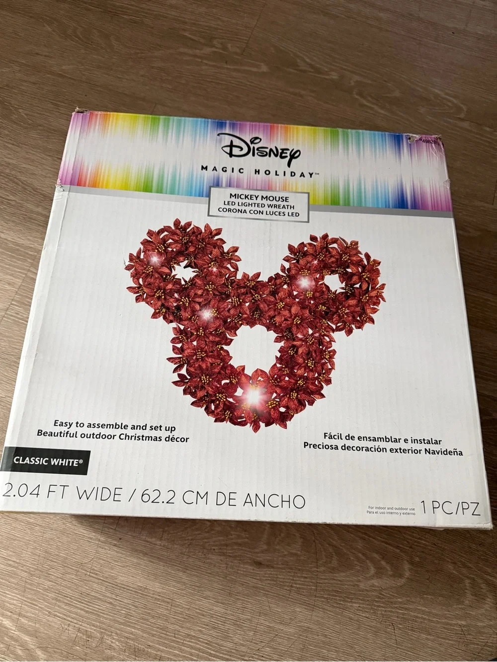 Disney Red Mickey Mouse LED light Wreath